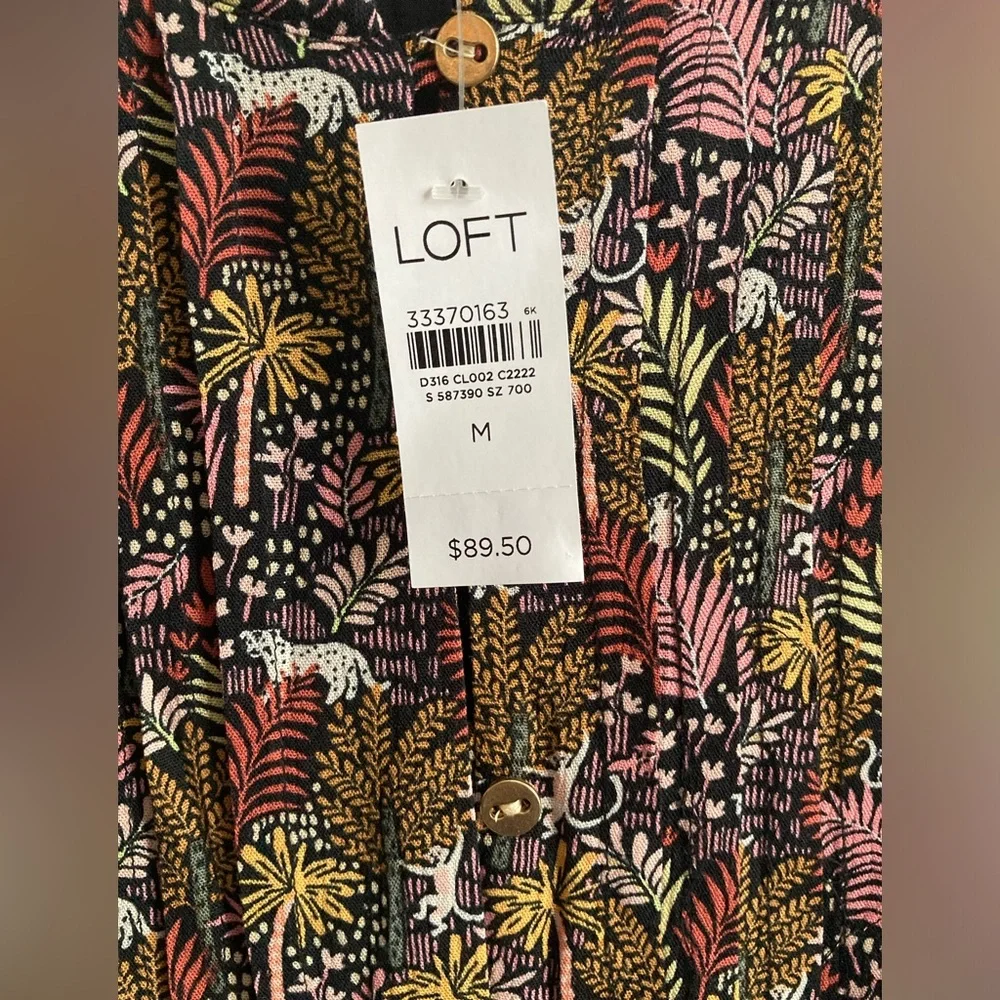 LOFT Colorful Drawstring Mini Dress - Picture 5 of 10